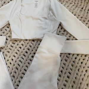 Girlfriend Collective Cream Long Sleeve Set
